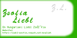 zsofia liebl business card